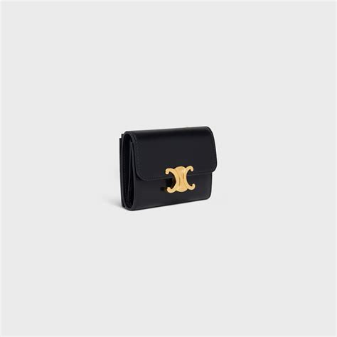 celine compact wallet with coin triomphe dupe|WALLETS WOMEN .